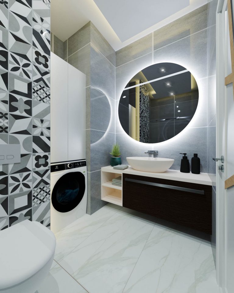 Afoğlu İnşaat 4+1 Tasarımı banyo sonps